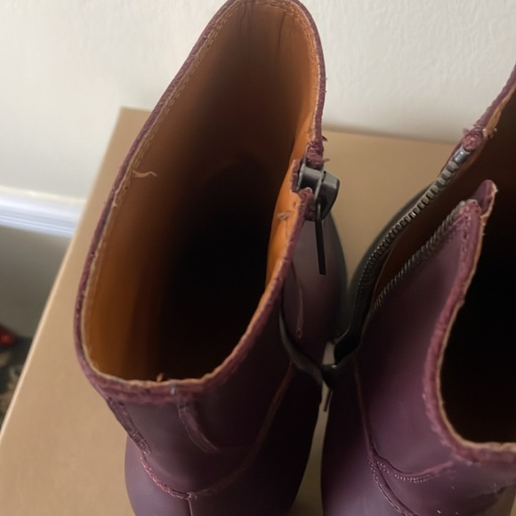 Lucky Brand Burgundy Leather Boots 😇🖤 $150 - Picture 6 of 7